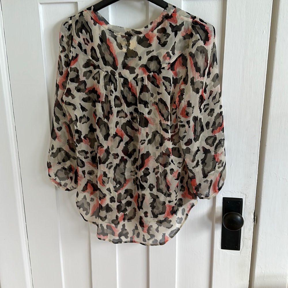 Maeve Anthropologie chiffon blouse size 8 - Picture 2 of 2